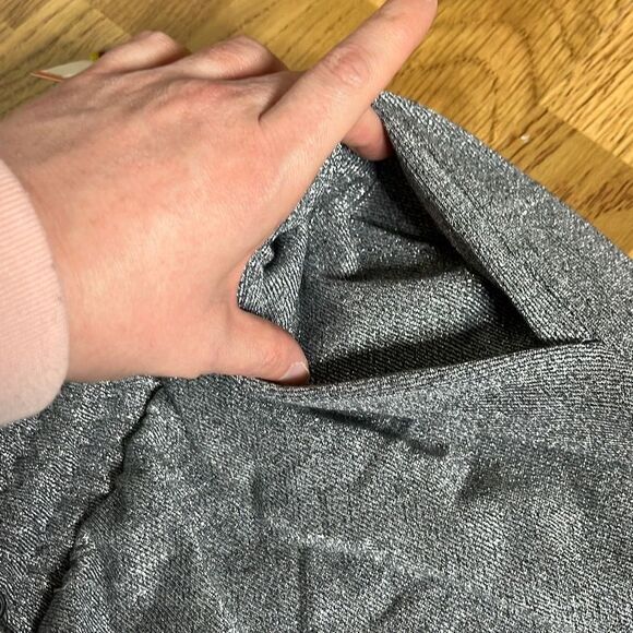 Anne Klein Womens Jogger Pants Elastic Waist Mid Rise Silver Size 3X NWT - Picture 7 of 14